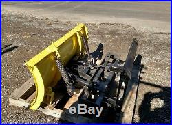 John Deere Tractor Quick Hitch Attach Skid Steer Snow Plow Power Angle 5