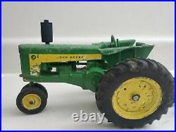 John Deere Tractor With 3-Point Hitch 730 Vintage w 4 bottom plow 1/16 1950's