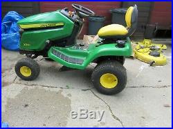 John Deere X350 Lawn Tractor with42 inch Mower Deck and Plow 18.5 hp