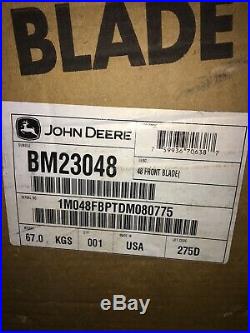 John Deere X500 X520 X530 X540 Lawn Mower 48 Front Snow Plow Blade NIB BM23048