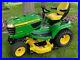John_Deere_X738_Tractor_with_8_Mowing_Plowing_Yard_Maintenance_Attachments_01_pou