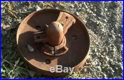 John Deere plow rear cast iron wheel antique a b l la m
