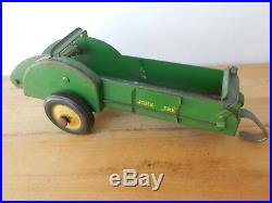 John Deere tractor with Plow TOY ANTIQUE VINTAGE CAST Lot 3 Items