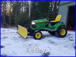 John Deere x728 Ultimate 4x4 with plow and mowing deck