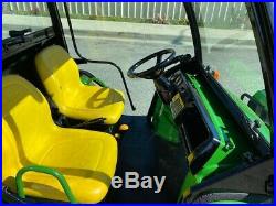 John-deere Gator 6x4 Fully Enclosed, Dump Bed And Snow Plow Low Hours, Ex Ca City