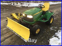 John deere X740 hydraulic snow plow