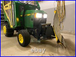 Jonh Deere 425 power angle snow plow, Curtis cab, salter/sander MAINTAINED