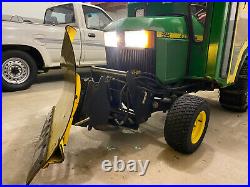 Jonh Deere 425 power angle snow plow, Curtis cab, salter/sander MAINTAINED