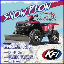 KFI 48 ATV Steel Blade Snow Plow Kit 2004-05 John Deere Trail Buck 500 / 650