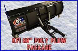 KFI 60 Poly Snow Plow Combo John Deere Gator XUV 590E/590i/590M + S4 Models