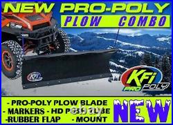 KFI 60 Snow Plow Poly Blade & Mount Kit John Deere Gator HPX XUV 850D 620i