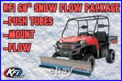 KFI 60 Steel Snow Plow Combo John Deere Gator XUV 590E/590i/590M + S4 Models