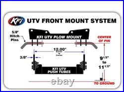 KFI 66 Steel Snow Plow Kit John Deere Gator HPX 4x4 and 2x4 (All), 620i, 850D