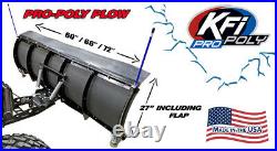 KFI 66 UTV Poly Blade Snow Plow Kit for 2012-2015 John Deere Gator XUV 550