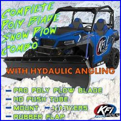 KFI 72 Hydraulic Angle Poly Snow Plow Kit John Deere Gator XUV 625i 825i 850D