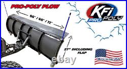 KFI 72 Poly Plow Complete Kit with Mad Dog 3500'11-23 John Deere Gator 625i 825i