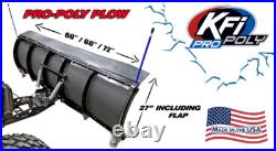 KFI 72 Poly Plow Kit with Mad Dog 4500# 2018-2022 John Deere Gator 590M /590E