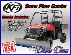 KFI 72 Snow Plow Blade Mount Combo Kit John Deere Gator HPX XUV 850D 620i