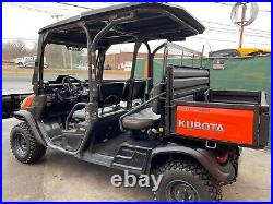 Kubota RTV-X1140 Hydraulic extended dump, CREW PTO, Brand New plow, LED Lights