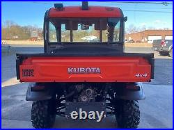 Kubota Rtv-x1100c, Ac/heat, Rear Pto Cab, Brand New Western V Plow, Snow Tires