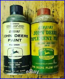 LOT (2) Original John Deere JD Plow Tractor Company Spray PAINT Cans