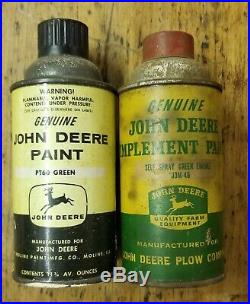 LOT (2) Original John Deere JD Plow Tractor Company Spray PAINT Cans