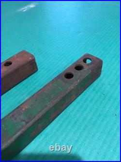 Lot of 2 Vintage John Deere Tractor JD slide in plow drawbar tongue hitch 1-1/4
