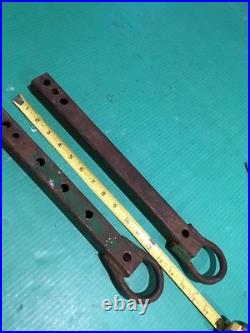 Lot of 2 Vintage John Deere Tractor JD slide in plow drawbar tongue hitch 1-1/4
