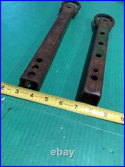 Lot of 2 Vintage John Deere Tractor JD slide in plow drawbar tongue hitch 1-1/4