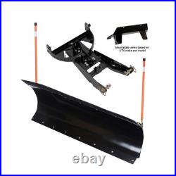 MOTOALLIANCE Denali Pro 72 Plow in BLACK fits John Deere Gator 625, 825, 855