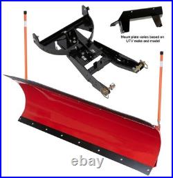MOTOALLIANCE Denali Pro 72 Plow in RED fits John Deere Gator 625, 825, 855 MOTOALLIANCE Denali Pro 72 Plow in RED fits John Deere Gator 625, 825, 855