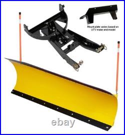MOTOALLIANCE Denali Pro 72 Plow in YELLOW fits John Deere Gator 625, 825, 855 MOTOALLIANCE Denali Pro 72 Plow in YELLOW fits John Deere Gator 625, 825, 855