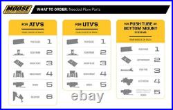 Moose Blk Steel Snow Plow Bottom Mount Plate John Deere Gator XUV 590i 4x4 16