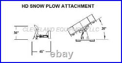 NEW 108 HD SNOW PLOW ATTACHMENT Tractor Loader Angle Blade Kubota John Deere 9