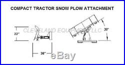 NEW 72 COMPACT TRACTOR / SKID STEER SNOW PLOW BLADE ATTACHMENT John Deere Case