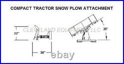 NEW 72 COMPACT TRACTOR / SKID STEER SNOW PLOW BLADE ATTACHMENT John Deere Case