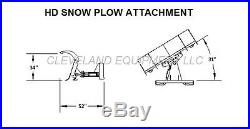 NEW 72 ROLL TOP SNOW PLOW ATTACHMENT John Deere Skid-Steer Loader Angle Blade