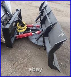 NEW 84 HD Hydraulic Snow Plow Skid Steer Loader mount, Tractor, bobcat dozer 7
