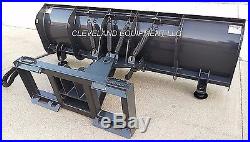 NEW 96 HD SNOW PLOW ATTACHMENT Skid-Steer Loader Angle Blade John Deere Case 8