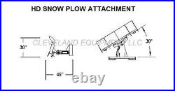 NEW 96 HD SNOW PLOW ATTACHMENT Tractor Loader Angle Blade Massey Ferguson Kioti