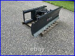 NEW JCT 72 Snow Dirt Plow Skidsteer Hydraulic Dozer Blade fits Bobcat CAT