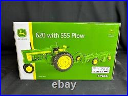 NEW John Deere ERTL 1/16 620 w 555 Plow Precision Die Cast Replica LP70535