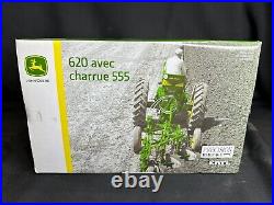 NEW John Deere ERTL 1/16 620 w 555 Plow Precision Die Cast Replica LP70535