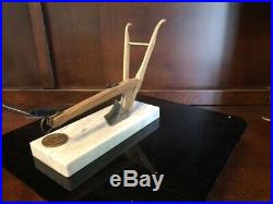 NEW Rare 1987 John Deere 150th Anniversary Marble Plaque with Wooden Plow -7233