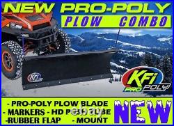 New KFI 72 Pro-Poly Snow Plow & Mount 2016-17 John Deere Gator XUV 560/S4 UTV