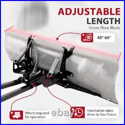 New Universal 48-60 Snow Plow Blade Mount Kit For ATV UTV Powder Coated steel