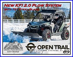 Open Trail 2.0 Snow Plow System 66 Steel Blade John Deere Gator XUV 825 855 HPX