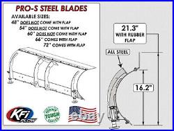 Open Trail KFI Snow Plow System 72 Steel Blade John Deere Gator XUV 825 855 HPX