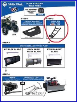 Open Trail Plow Push Tube Atv