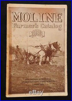 Orig 1924 New Moline Plow Company Wagons Pre Minneapolis Brochure Catalog Rare